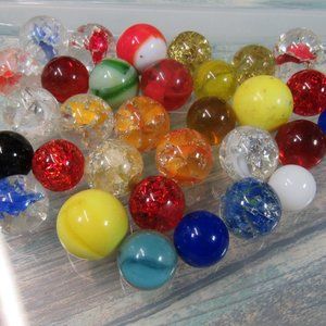 Lot Of 31 Vintage Marbles
